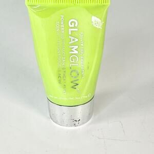 GlamGlow PowerMud DualCleanse Cleanser Face Wash Detoxify Travel .5 oz 15g New